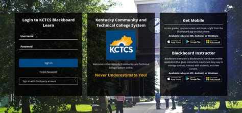 blackboard login kctcs