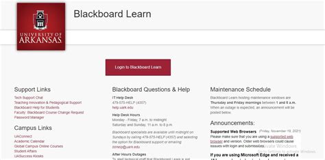 blackboard uark