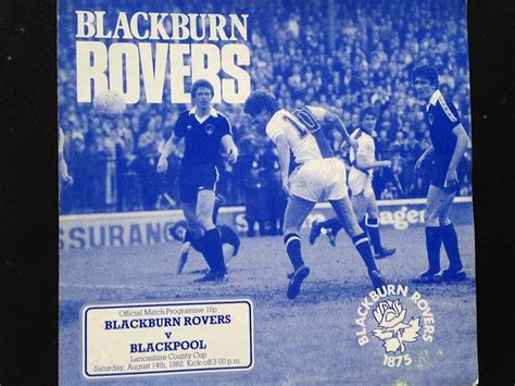 blackburn rovers football programmes