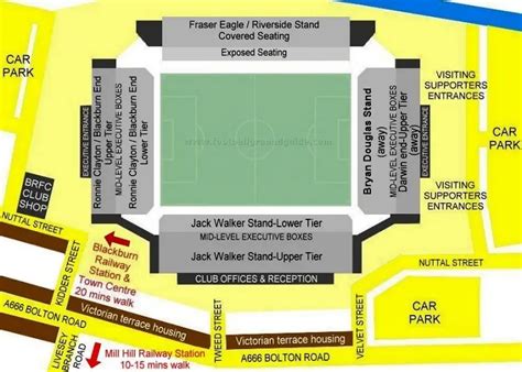 blackburn rovers matchday parking