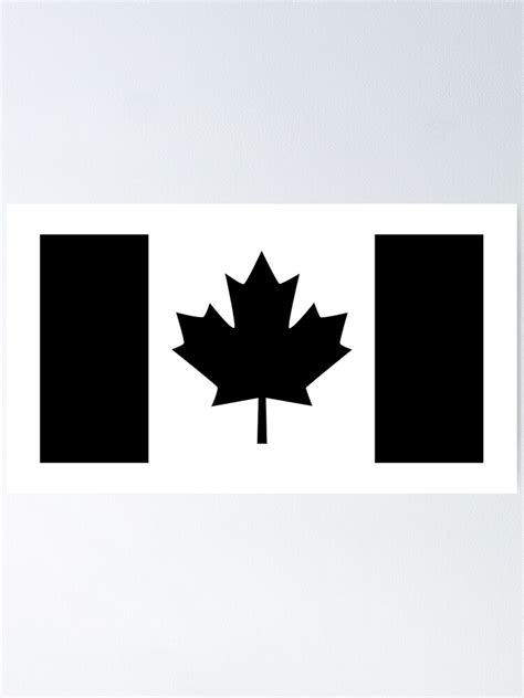 blacked out canadian flag