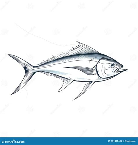 Blackfin Tuna Drawing