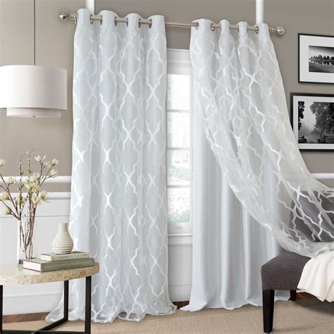 blackout curtains with sheer overlay