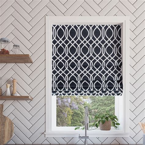 blackout roman shades navy