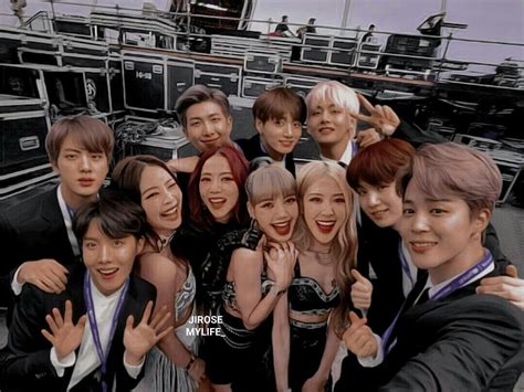blackpink and bts interactions