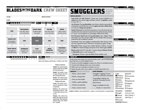 Blades In The Dark Slide Playbook