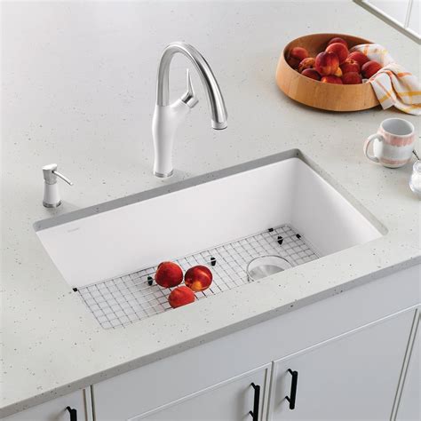 blanco white undermount sink