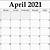 blank april 2021 calendar printable