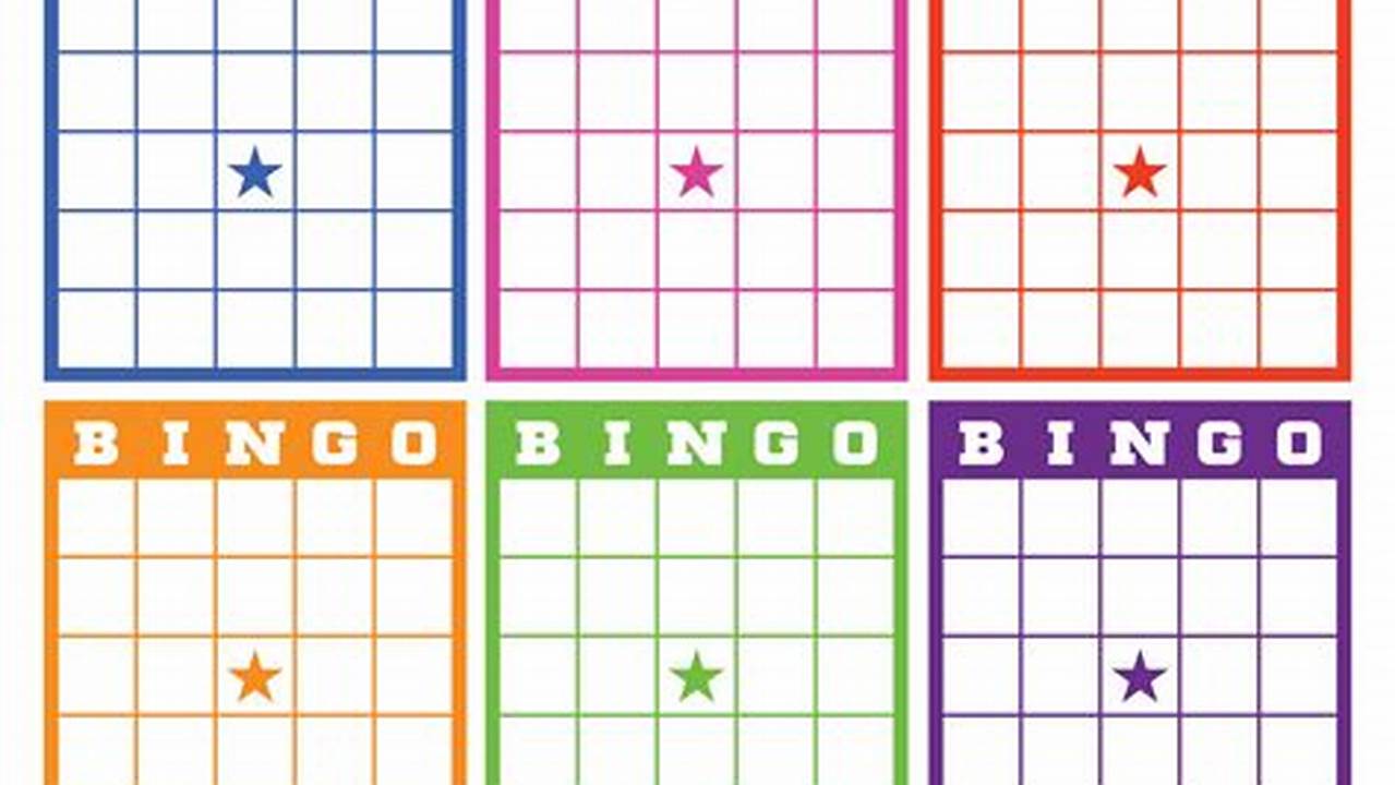 Blank Bingo Cards Pdf