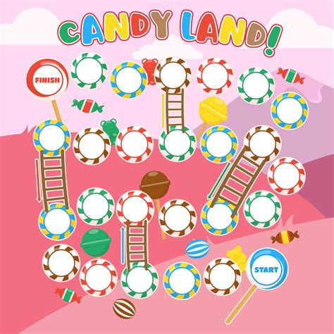Candyland card template