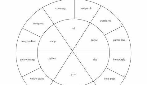 Blank Color Wheel Template (3) TEMPLATES EXAMPLE TEMPLATES EXAMPLE