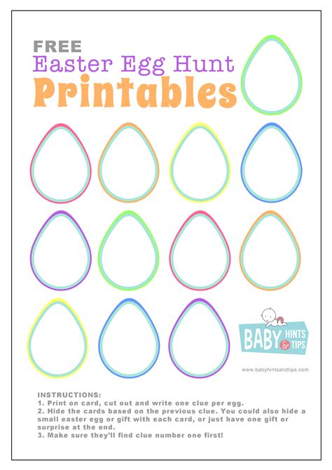 Free Easter Egg Hunt Invitation Editable PDF or blank JPG from