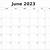 blank june 2023 calendar printable
