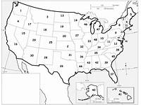 Blank Map 50 States Quiz
