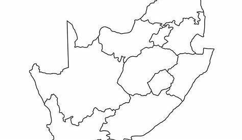 Blank Map Of South Africa With Provinces