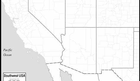 Blank Map Of Southwest States