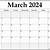 blank march 2023 printable calendar