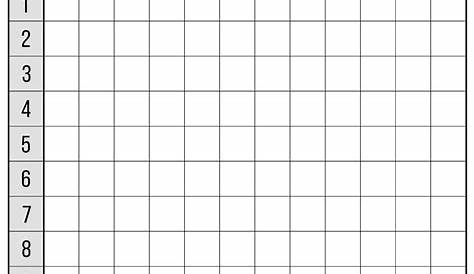 10 The Origin Blank Multiplication Chart Printable 0-10