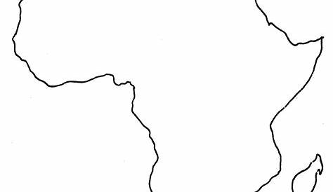 Blank Outline Map Of Africa Continent ClipArt Best