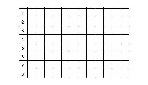 Blank Multiplication Table – Free Printable