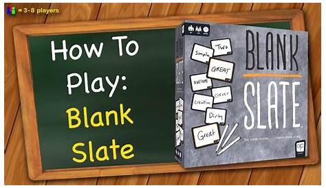 Blank Slate Game Rules