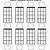 blank ukulele chord chart