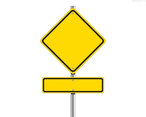 Yellow street sign