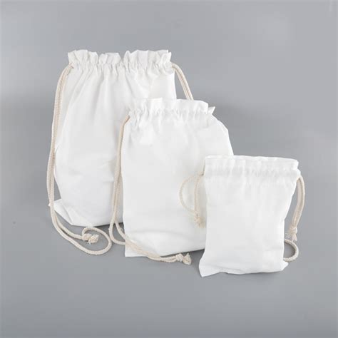 Blank Canvas Drawstring Bags