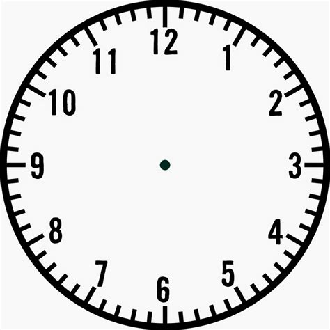 Blank Clock Face Printable: A Useful Tool For Teaching Time