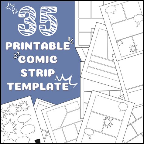 Blank Comic Strips Printable