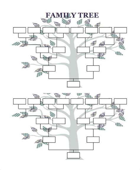 FREE 8+ Sample Blank Family Tree Templates in PDF MS Word Excel