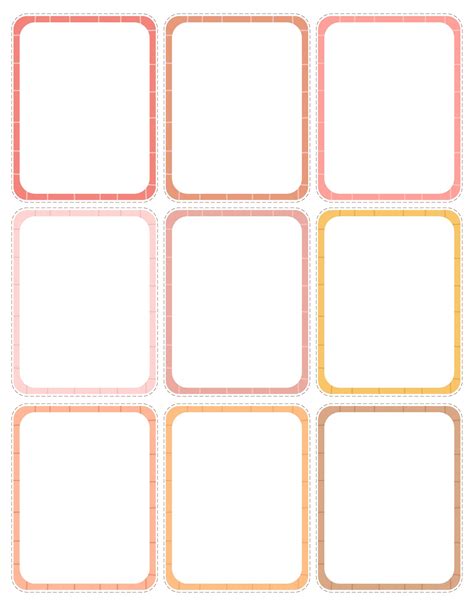 Blank Game Cards Printable