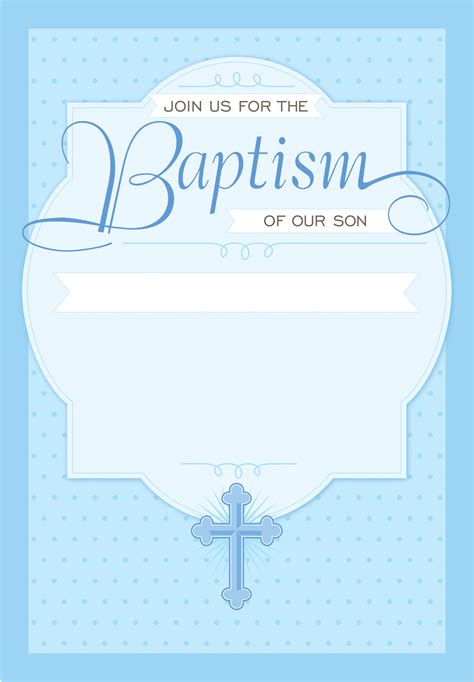 blank invitation templates for christening