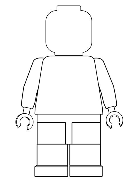 Blank Lego Guy Printable