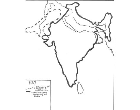 Blank Map Of Ancient India
