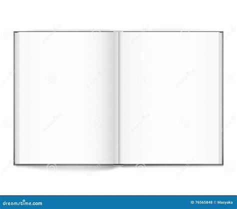 Blank Open Book Cover Template