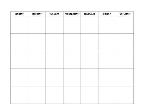 blank planning calendar