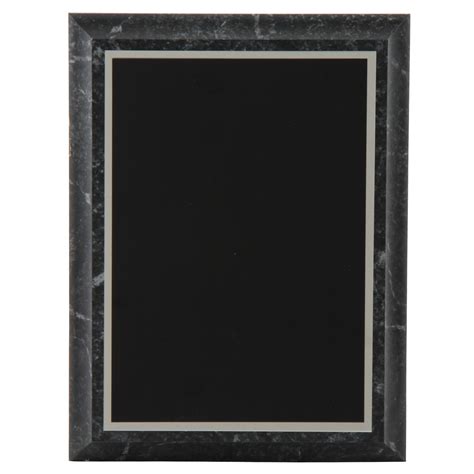 blank plaque black marble