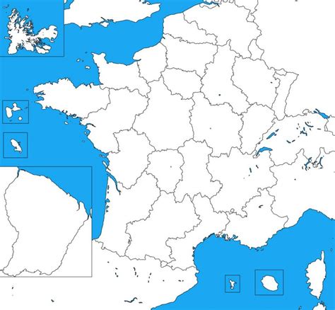 blank political map of france class 9