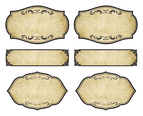 Blank Potion Labels Printable