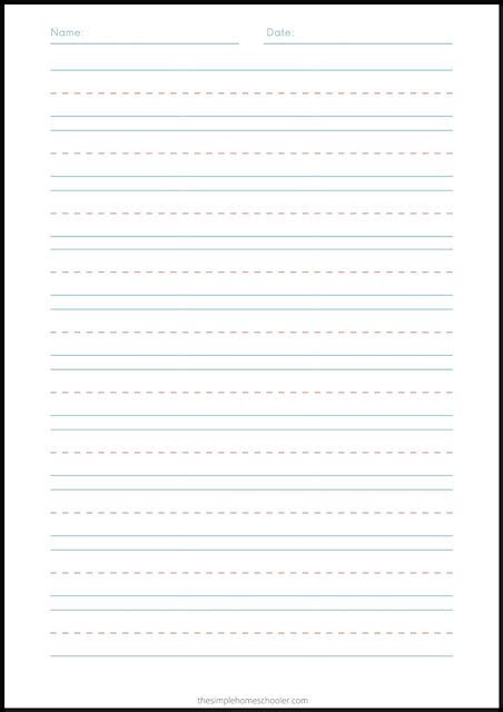 Blank Printable Handwriting Sheets