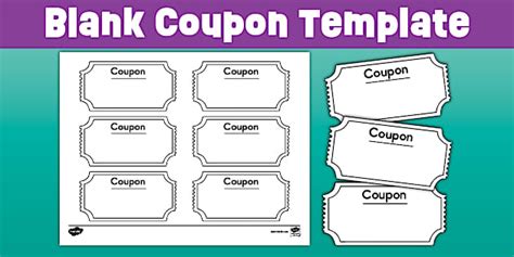 Blank Style Coupon