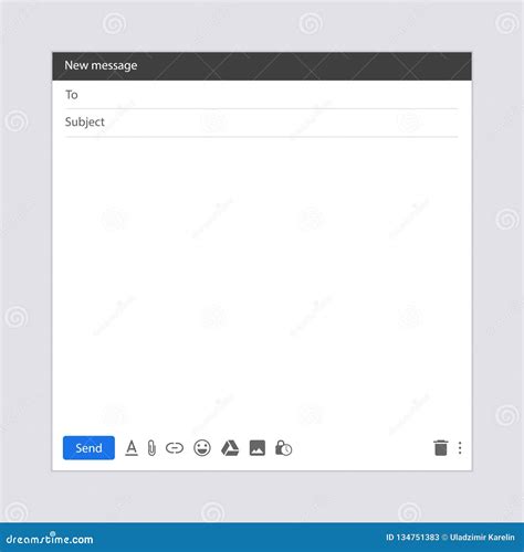 Blank Template Of An Email