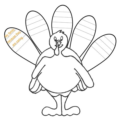 blank turkey template