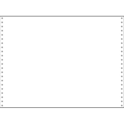 Blank White Computer Paper