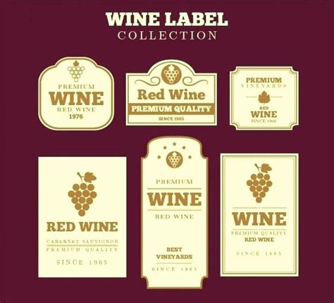 blank wine label template