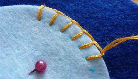 How To Blanket Stitch An Applique Blanket Stitch Hand Embroidery Stitches Sewing Stitches
