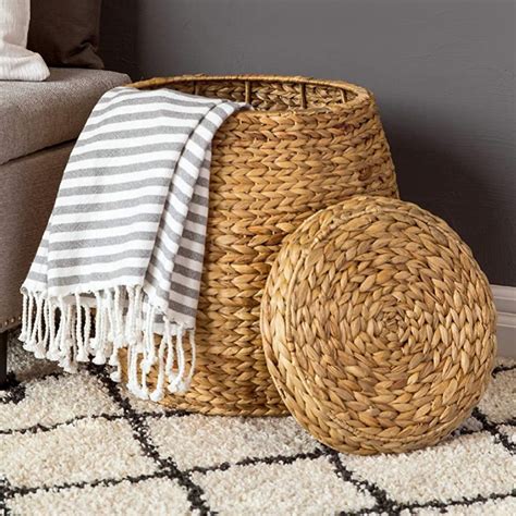 Blanket Baskets With Lids