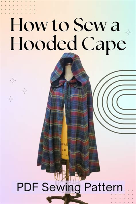 Blanket Cape With Hood Pattern