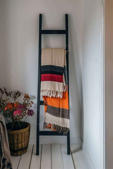 Blanket Ladder With Blankets